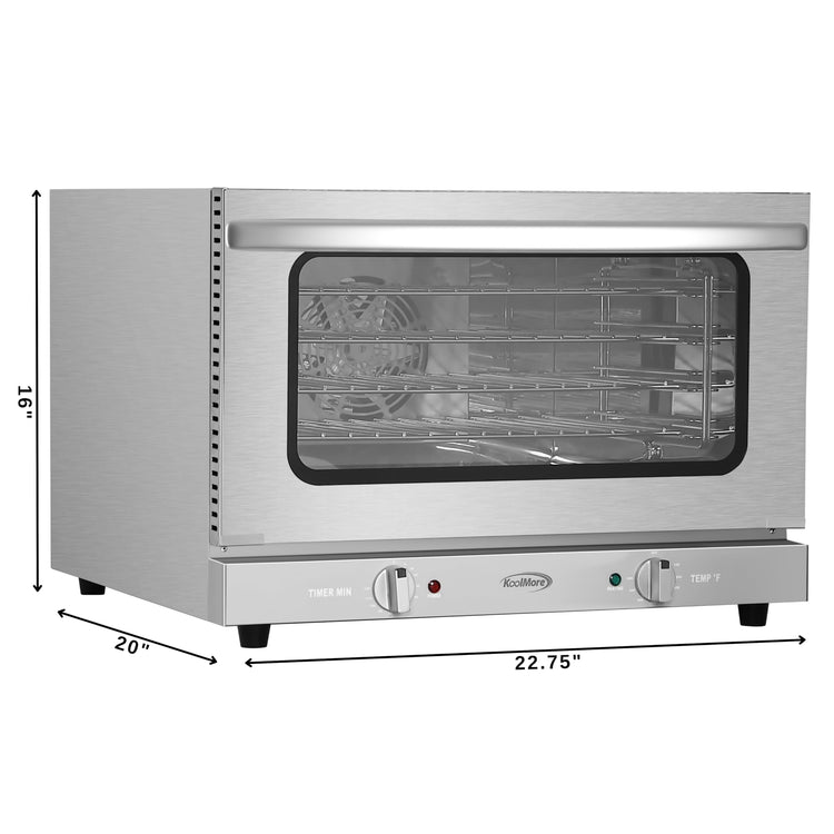 23 in. Commercial Countertop Convection Oven for Half (1.5 cu. ft.)