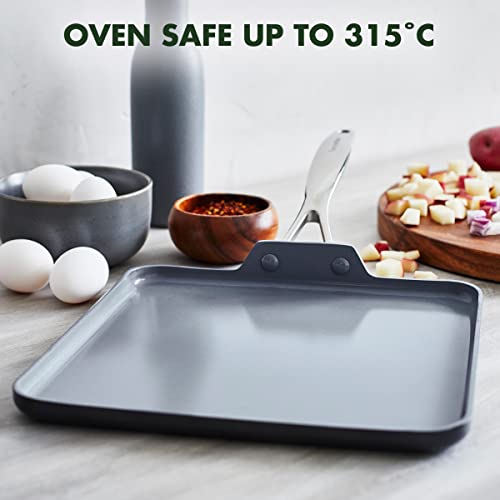 Valencia Pro 11" Ceramic Nonstick Griddle (11" Griddle Pan / Gray)