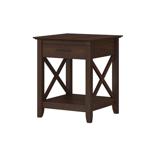 End Table with Drawer (Bing Cherry / 20D x 20W x 24H)