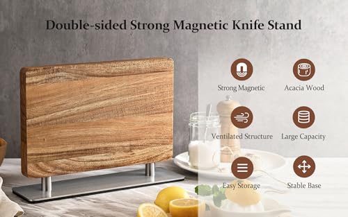 Strong Double Sided Magnetic Knife Block Without Knives (Double-sided Knife Holder)