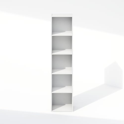 Reed Closet Organizers and Storage (White / 5-Tier; 12" W)