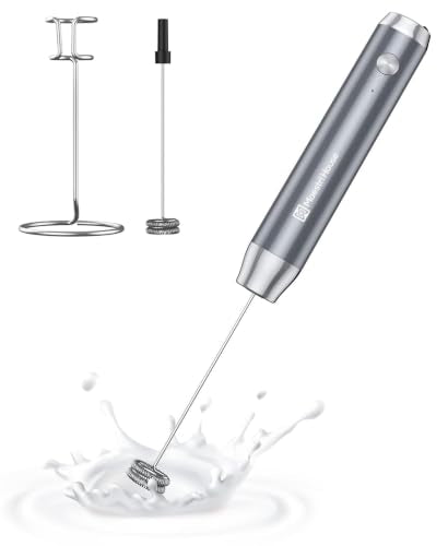 LunaFro Rechargeable Milk Frother (Space Gray)