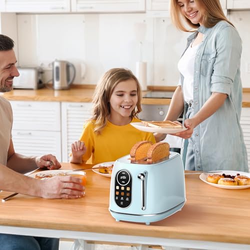 Smart Touch Screen Toaster 2 Slice (Extra Wide Slot / Blue)