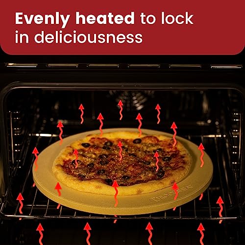 K ROCKSHEAT Pizza Stone Round (12" Dia)