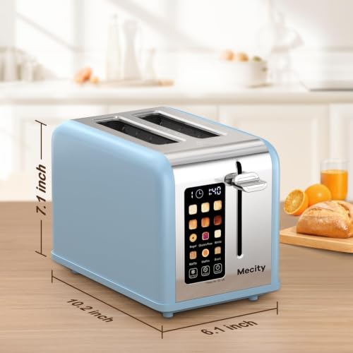 2 Slice Touch Screen Toaster (Ice Blue)