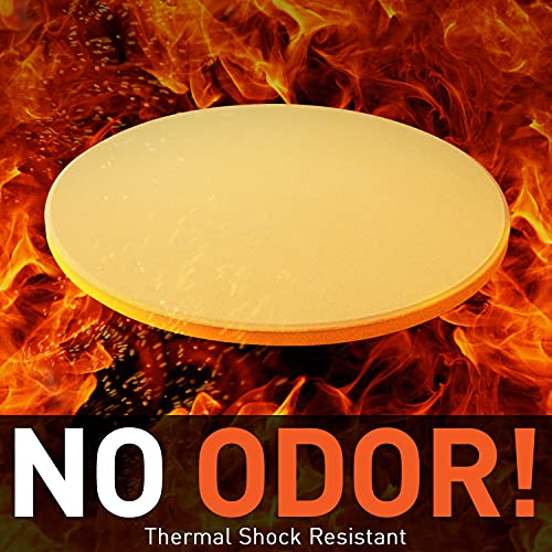 Round 12 Inch Pizza Stone for Oven and Grill (12" Dia)