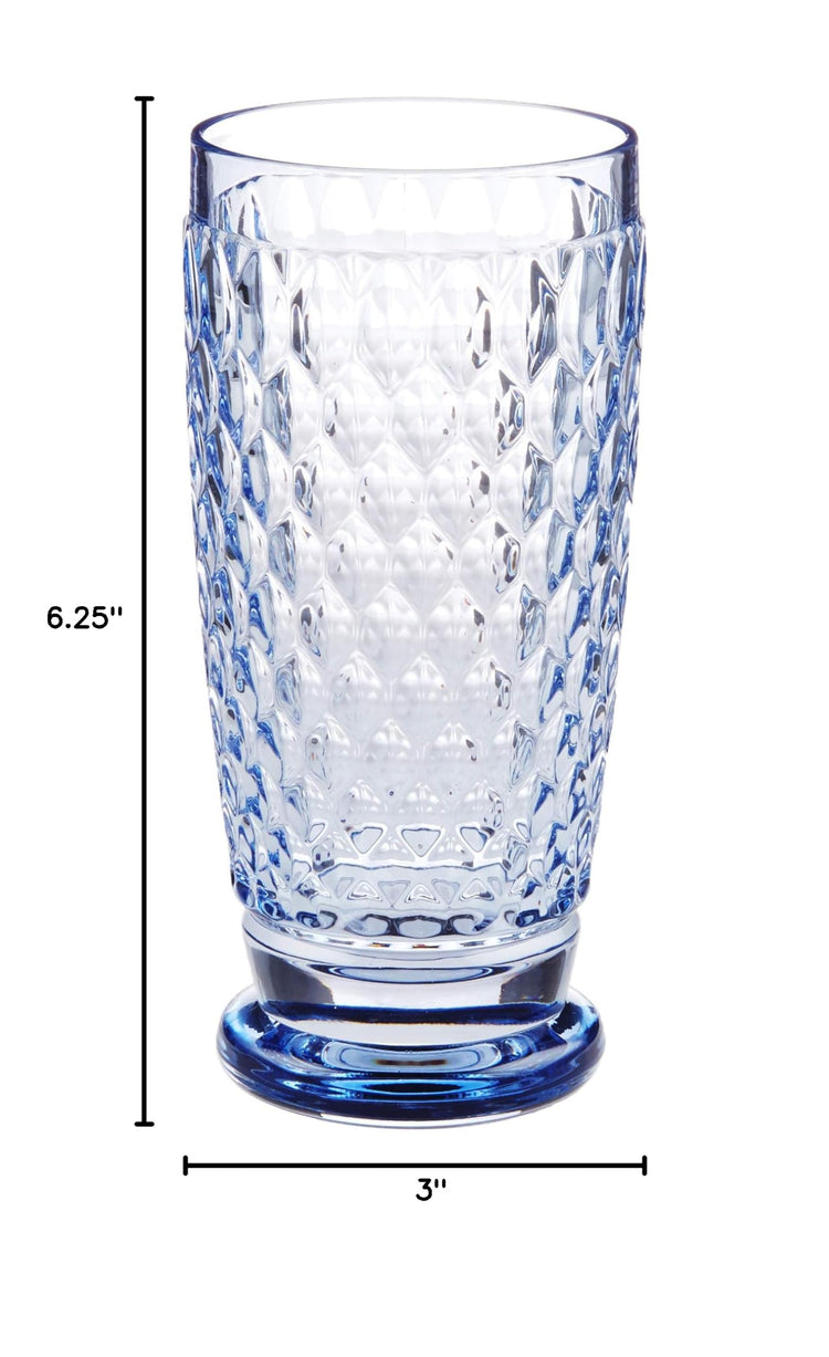 Boston Blue Crystal Highball Glasses (Blue / Highball)