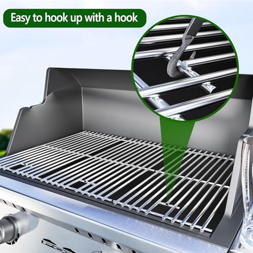 15" Stainless Steel Cooking Grate for Weber Spirit 200 Series (15" Dx 22.5" W)