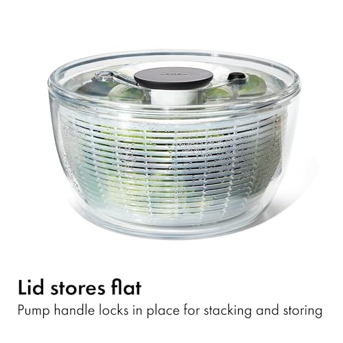 Good Grips 6.22 Qt Salad Spinner (White / Large)