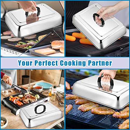 Melting Dome 13.3" X 9.8" Stainless Steel Basting Steam Cover (1 x Melting dome)