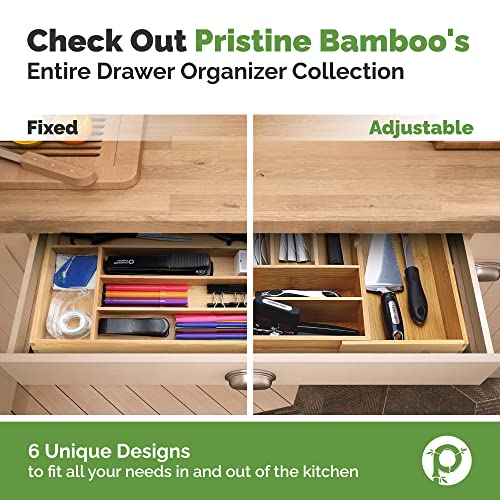 Silverware Tray for Drawer Organizer (Natural / 8 Slots)