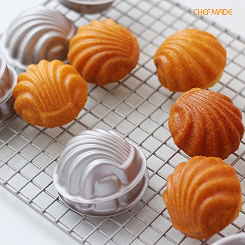 Mini Madeleine Cake Pan Set (08 - 3" Spherical Shell 4pcs)