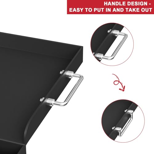 25" x 16" Universal Flat Top Griddle Plate for BBQ Gas Stove Charcoal (25" x 16" x 3")