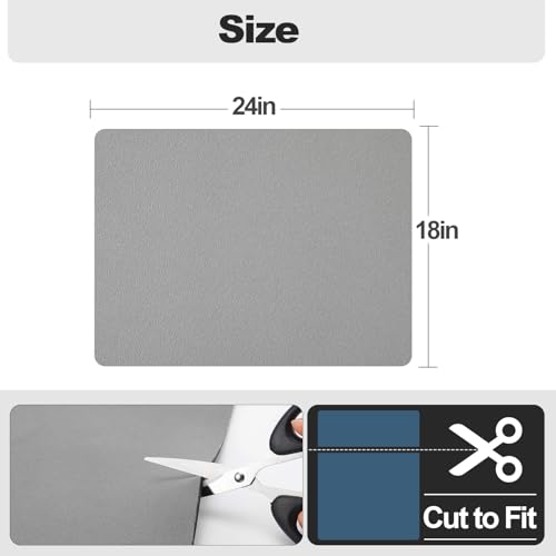 Dish Drying Mat for Kitchen Counter (Gray / 18" x 24")
