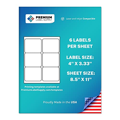 White Sticker FBA Labels (6000 Labels)