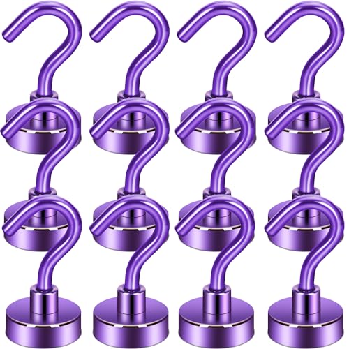 Magnetic Hooks (Purple / 0.67 inches)