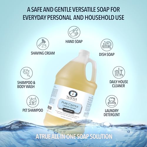 Pure Castile Liquid Soap (128 Fl Oz (Pack of 1))
