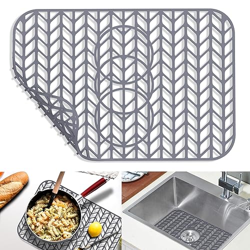 Sink Protectors for Kitchen Sink 19x13 & 24x12.5 & 13x11 & 26x14 & 28x14 & 29x15 (19"x 13" 3 Reserved Holes)
