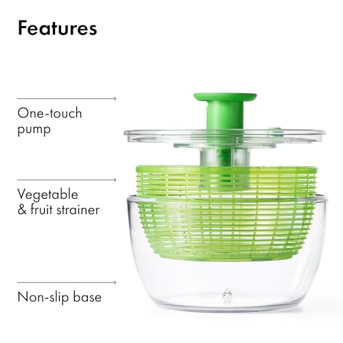 Good Grips 6.22 Qt Salad Spinner (Green / Large)