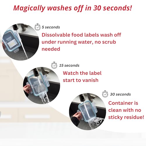 2x3 Dissolvable Food Labels (White / 250 Count)