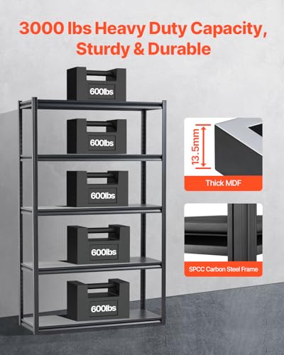 Storage Shelves (18" D x 48" W x 78" H)