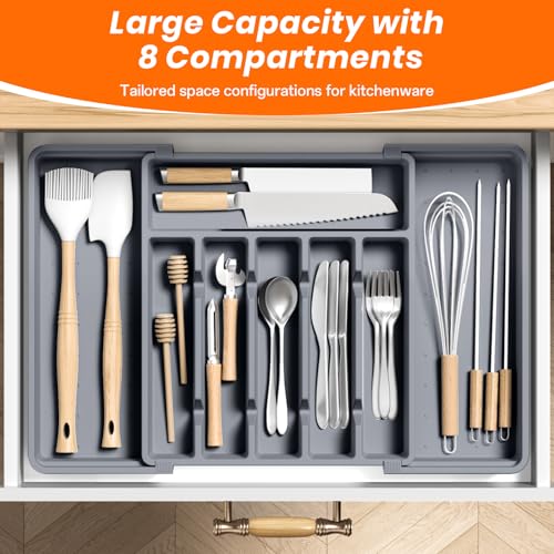 Large Silverware Organizer (Gray)