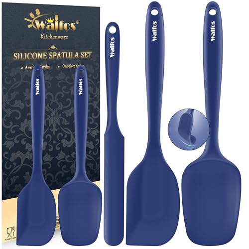 Silicone Spatula Set (Blue / 5 pieces Spoon Spatulas 600°F)