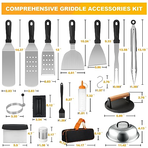 Griddle Accessories Kit (with Round Burger Press)