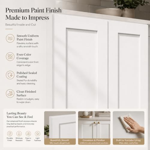 Wall Mounted Cabinet (White / 24" W x 12" D x 36" H)