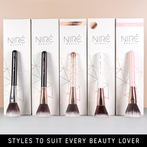 Beauty Glitter Makeup Brush Set (Glitter & Rose Gold)