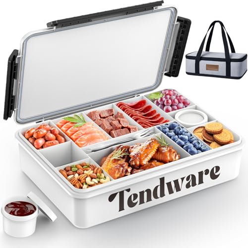 Chilled Portable Snackle Box Container Beach Essentials Insulated Bag Keep Food Warm (White)