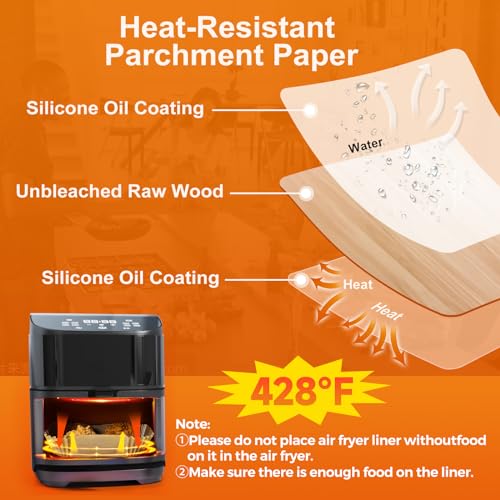 Air Fryer Liners Disposable (8"Square)