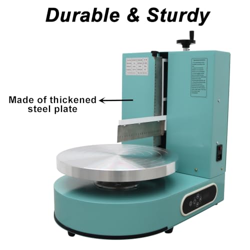 6 14" Cake Frosting Machine Smoothing Tool Stainless Steel 110V (6-14inch / green)