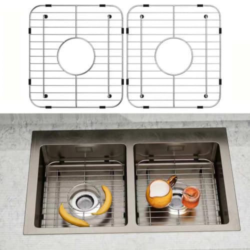 2Pack Stainless Steel Sink Protectors (2Pack-13" x 11-5/8'/Center Drain)