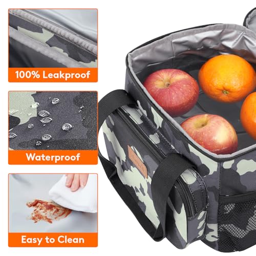Insulated Lunch Box for Men (Camouflage / Medium(9L))