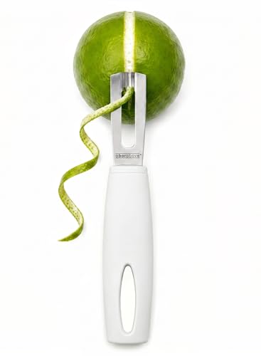 White Handle Stainless Steel Channel Knife (White Handle Stainless Blade / 1 Channel Knife)