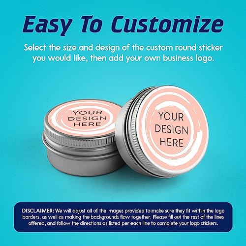 100 Custom Vinyl Stickers (Peach / 5x5)