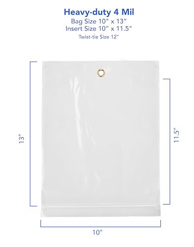 GPI 10" x 13" Reclosable Zip Bags with Bottom Hang (10" x 13)