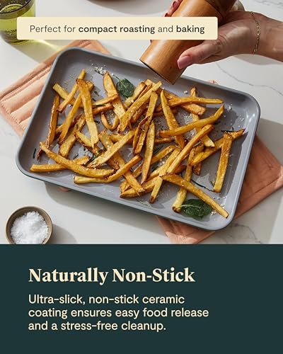 Non Stick Ceramic Small Baking Sheet Duo (Marigold / 2x Small 9" x 13")