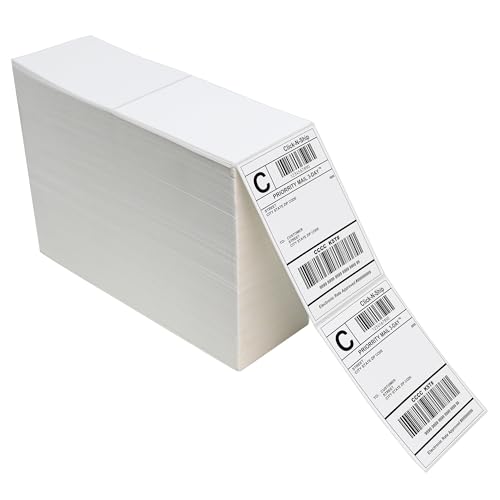 4000 Fanfold Direct Thermal Labels 4"x 6" Commercial Grade