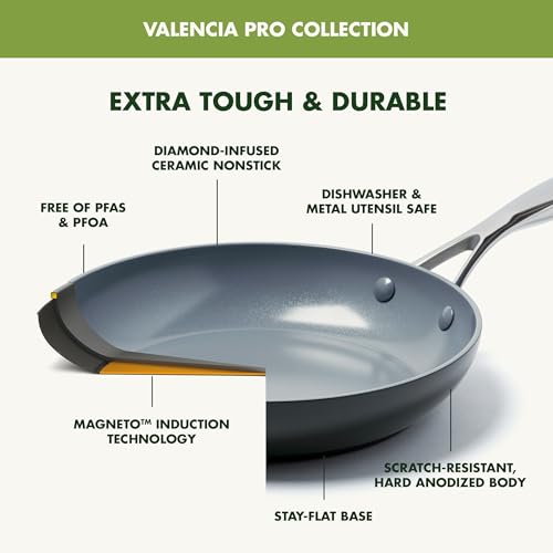 Valencia Pro 13 Piece Cookware Set Ceramic Nonstick Pots & Pans (13 Piece Cookware Set / Gray)