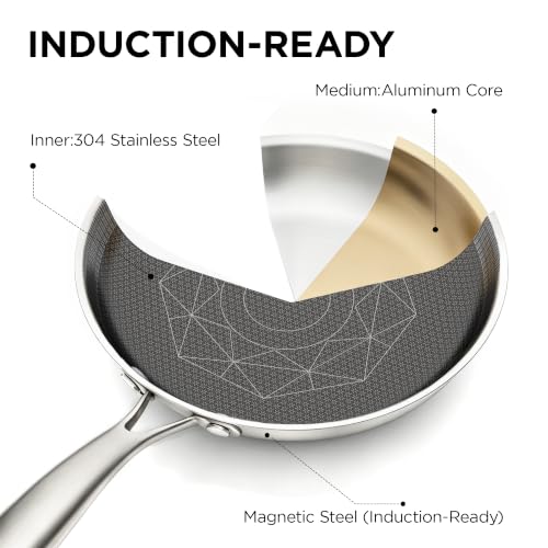 10 Inch Stainless Steel Pan (Silver / 10 Inch)