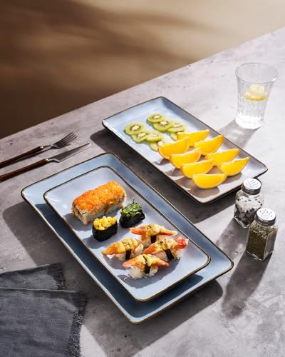 Serving Platters Set of 3 Sizes (Blue)