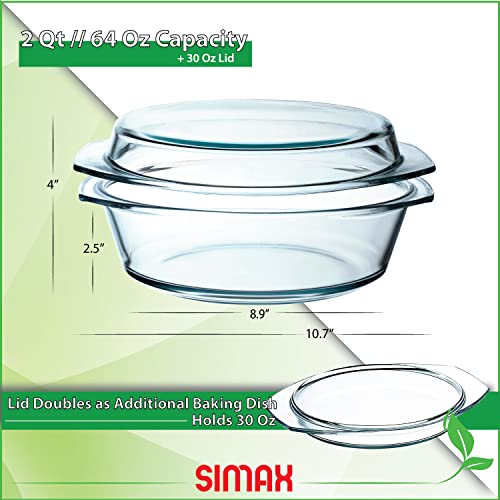 Casserole Dish with Lid (2 quart)