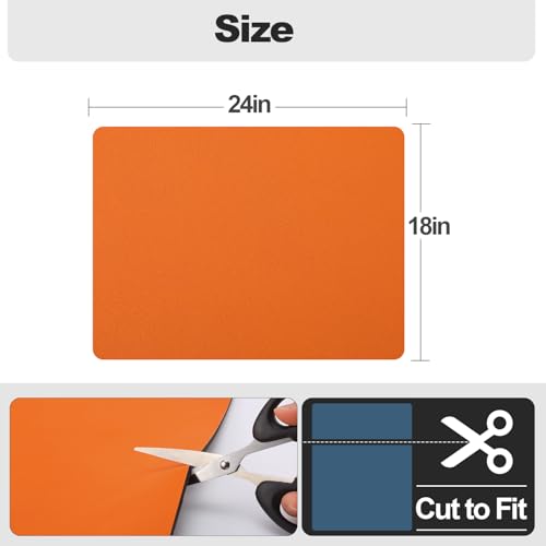 Dish Drying Mat for Kitchen Counter (Orange / 18" x 24")