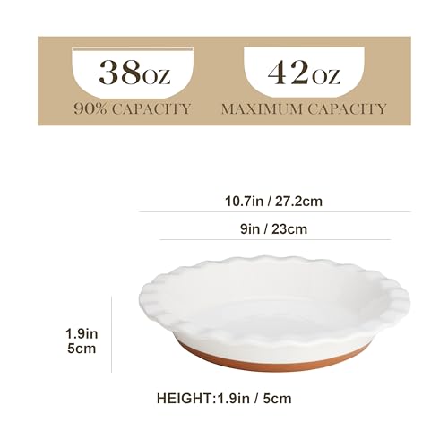 Ceramic Pie Pan for Baking (1 pc)