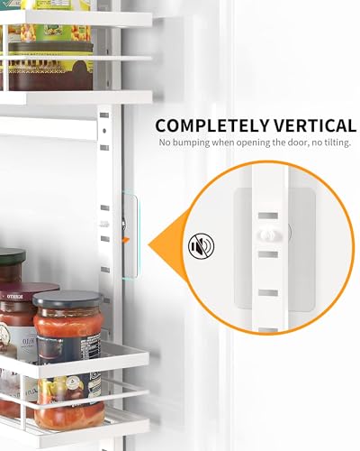 White 6 Tier Over Door Pantry Organizer (6-Tier Standard / White)