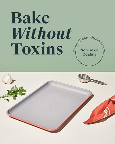 Non Stick Ceramic Medium Baking Sheet Duo (Perracotta / 2x Medium 10" x 15")