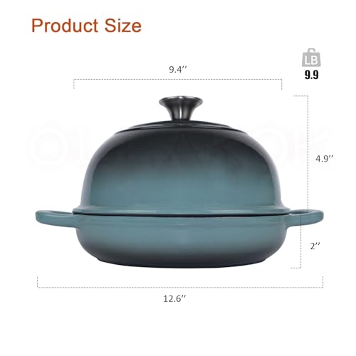 Dutch Oven for Bread Baking (Cyan)