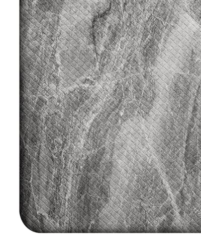 Kitchen Floor Mats Cushioned Anti Fatigue (Grey Marble / 86"L x 23"W x 0.4"Th)